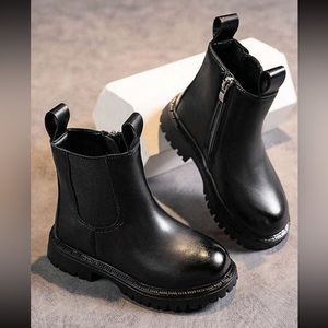 Fashionable Vintage Outdoor Elasticized One Pull-on Chelsea Children's Boots